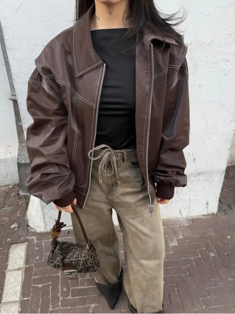 Contrast Stitch Bomber Jacket