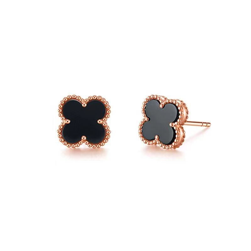 Clover Earrings - Black